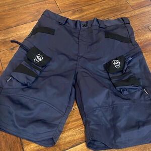 Denimiinos Cargo Shorts Men's M Tactical Hiking Camping Shorts Skulls navy blue
